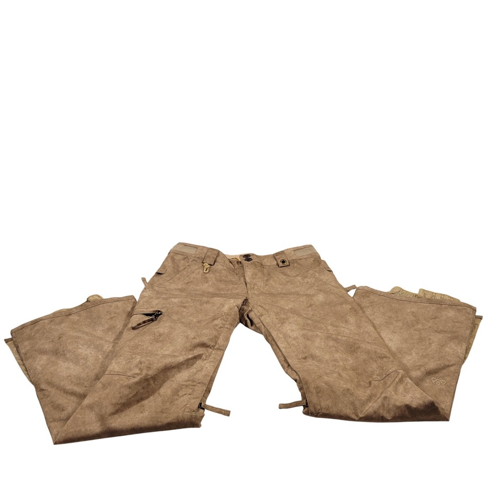 686 Snowboard Pants Womens XS Tan Excellent infiDRY Waterproof Street Fit 10k